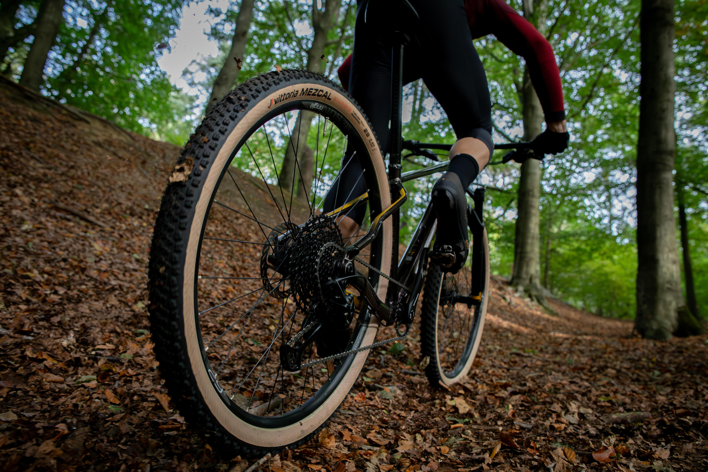 Bicicleta MTB Cross Country 29" Aluminio Rockrider Race 720 Marrón 9/14