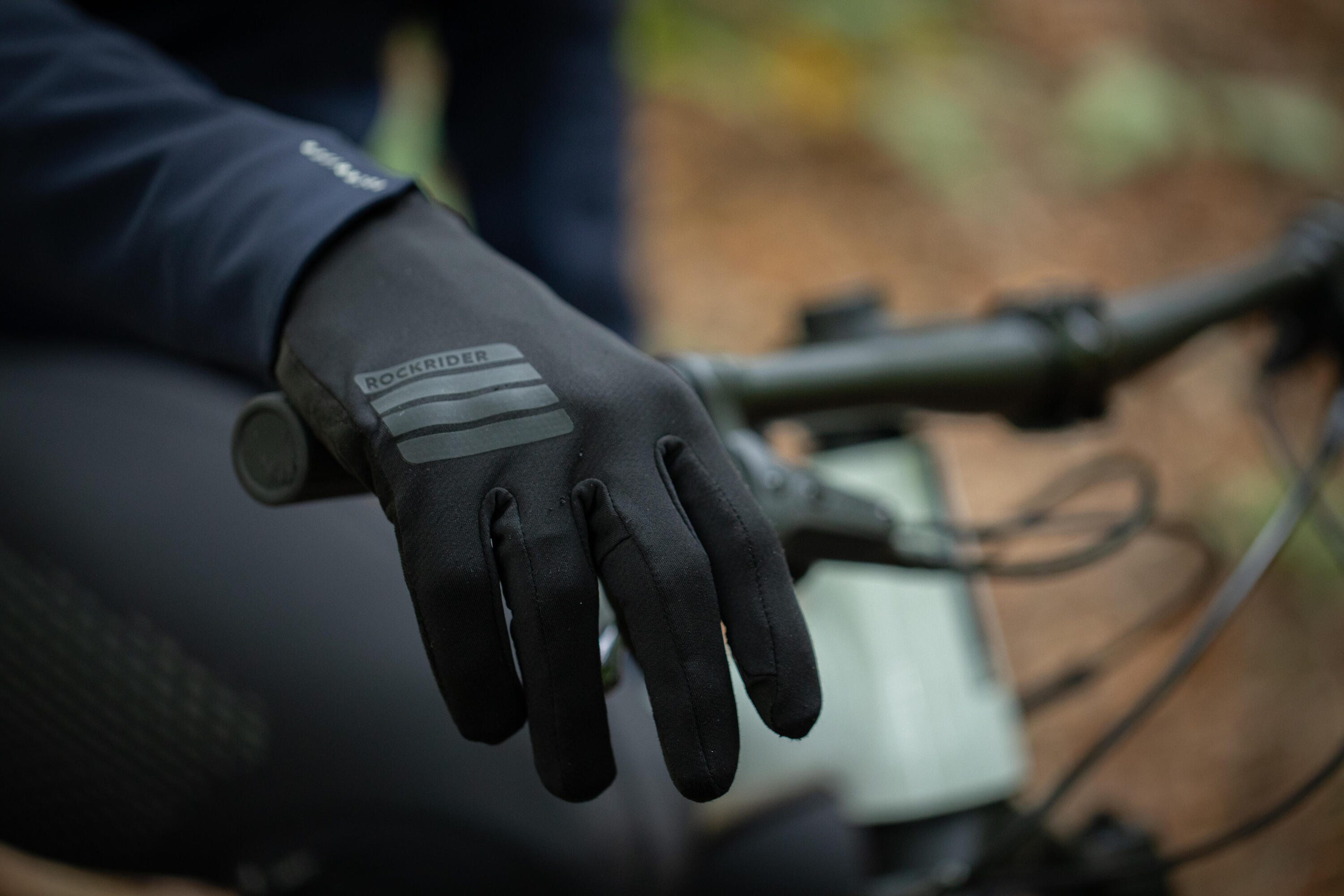 Gebraucht - Fahrrad Handschuhe MTB Komfort 500 schwarz  24/24