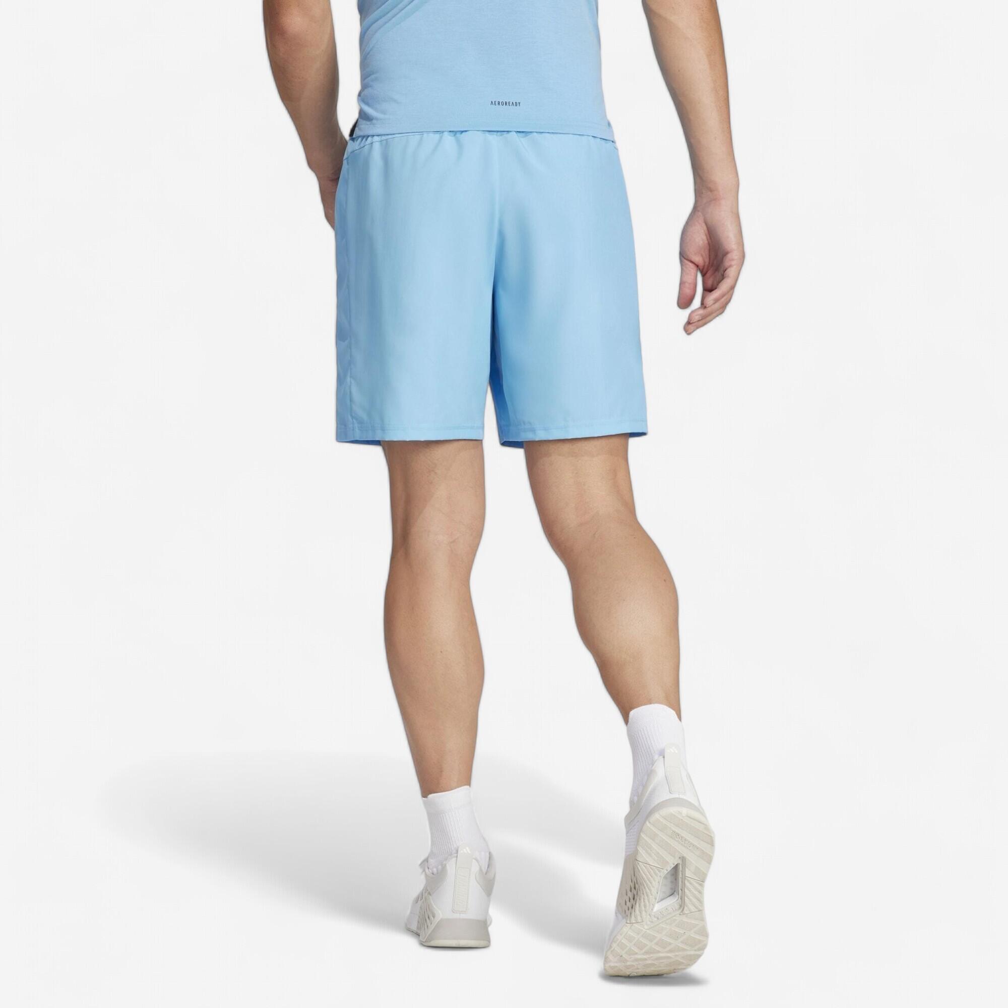 ADIDAS PANTALONCINI FITNESS CARDIO UOMO BLU