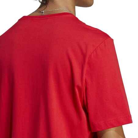 Vyriški mažo poveikio kūno rengybos marškinėliai, raudoni