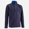 Kids' Hiking Fleece MH100 7-15 Years - Navy