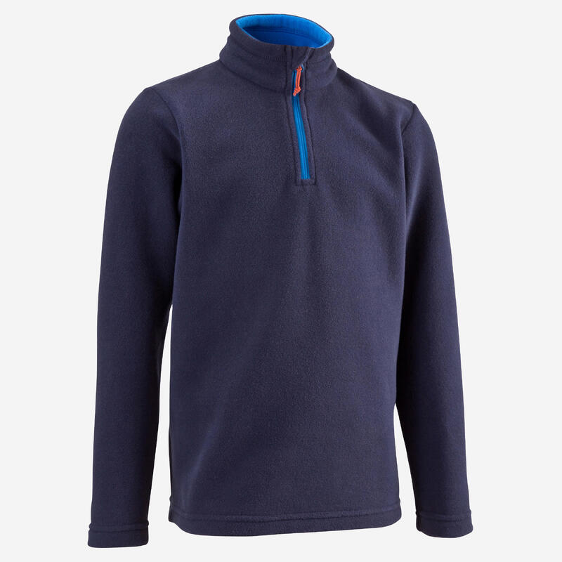 Fleecepullover Kinder Winterwandern Gr. 122–170 - MH100 marineblau 