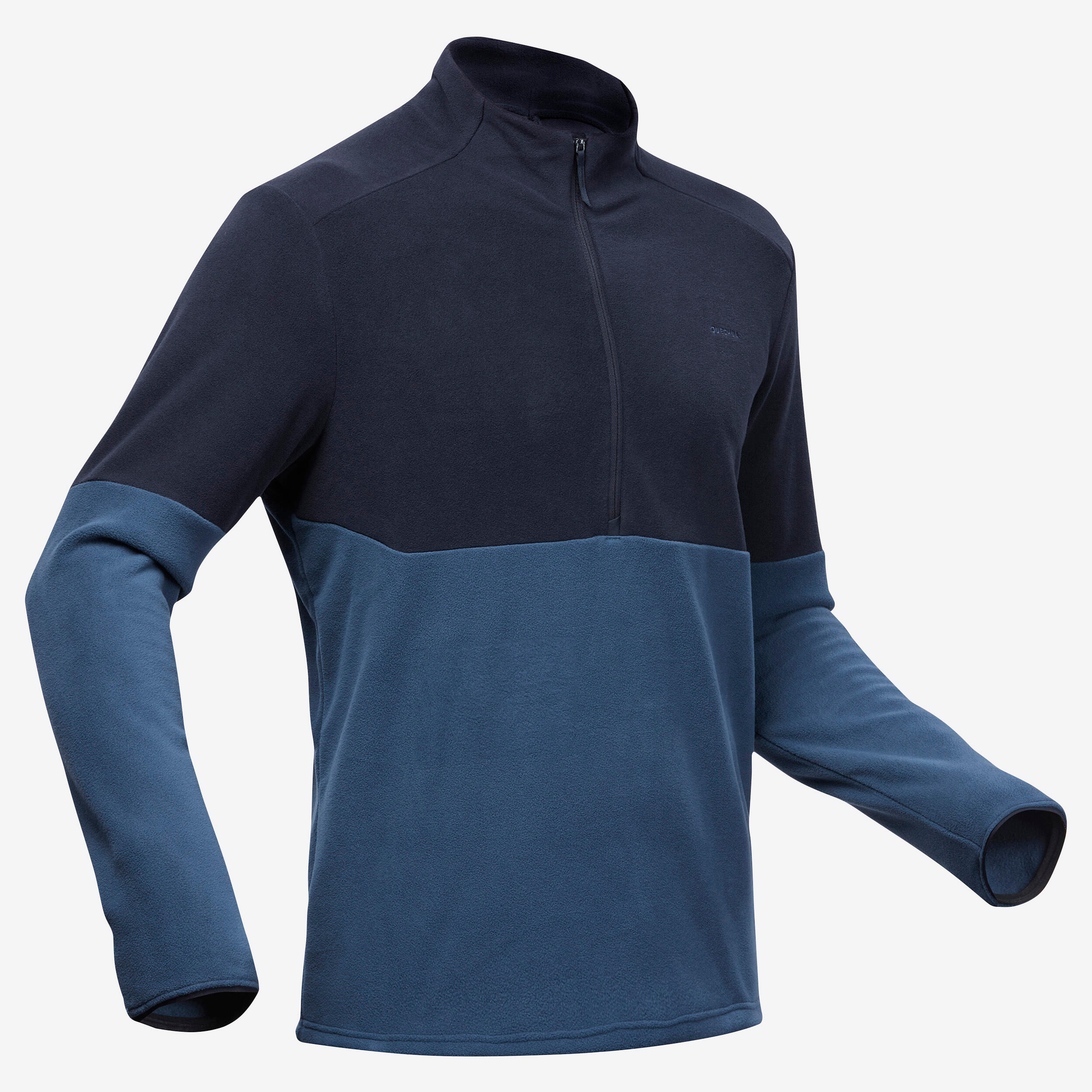 Forro polar de montaña y trekking media cremallera Hombre Quechua MH500 5/5
