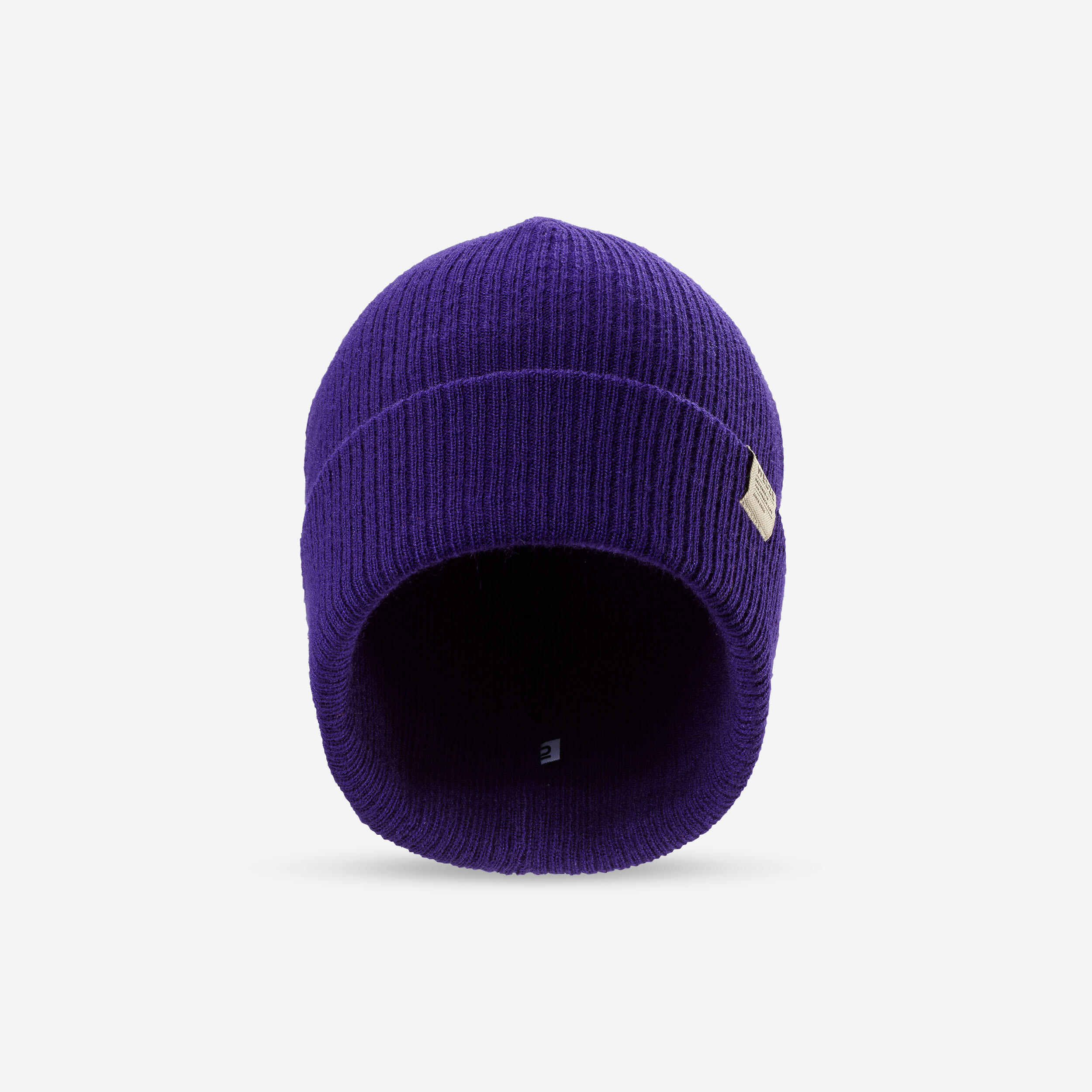 WEDZE ADULT SKI HAT - FISHERMAN - DARK PURPLE