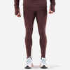  MEN'S KIPRUN WARM RUNNING TIGHTS - BURGUNDY