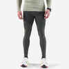 MEN'S WARM RUNNING TIGHTS - KHAKI