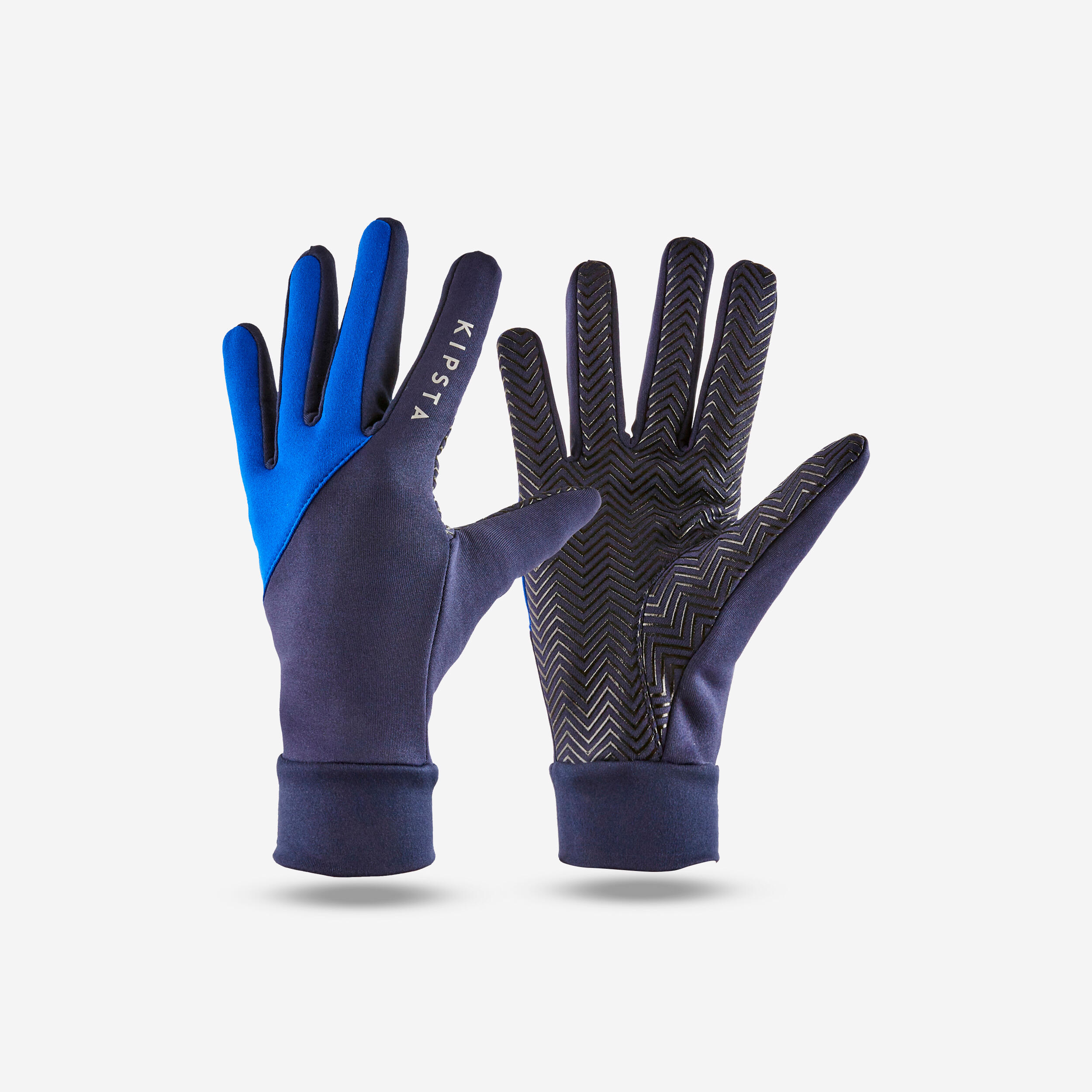 Kids' Football Gloves Keepdry 500 - Blue 1/1