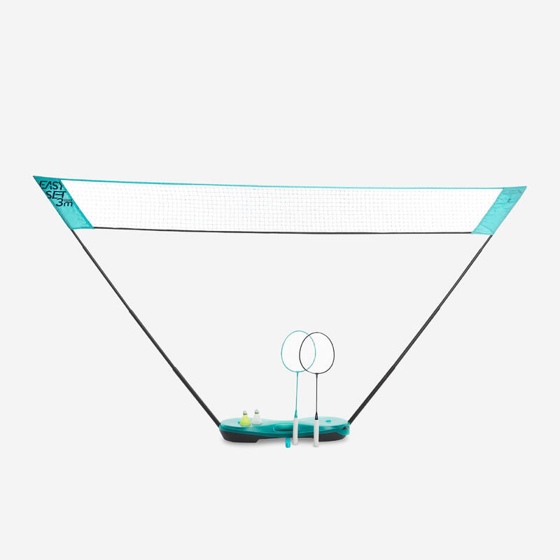 Badmintonset Easy Set 3 m turquoise