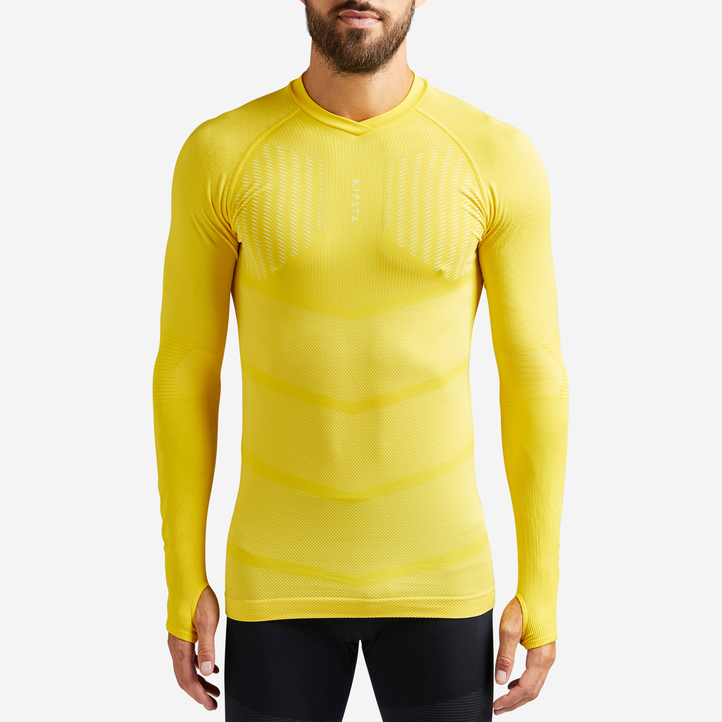 Maglia termica KEEPDRY 500 gialla KIPSTA Decathlon