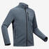 Men’s mountain hiking fleece jacket, MH500 Full Zip - Grey