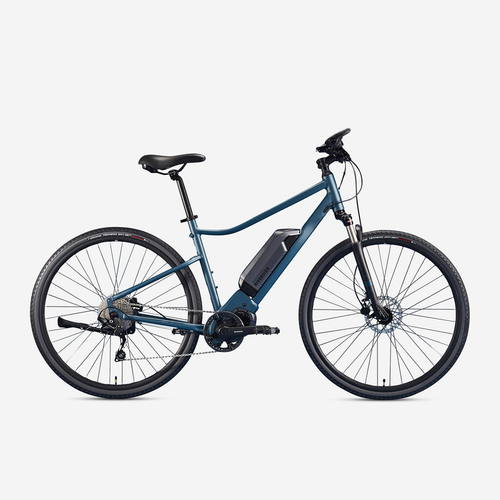 Trekingový elektrobicykel Riverside 540 E modrý (čierna batéria)