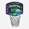 Kids' Wall-Mounted Basketball Hoop SK100 Dunkers - Turquoise/Purple