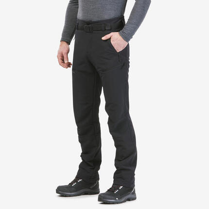 Pantalon de randonnée chaud et déperlant homme, SH500 noir