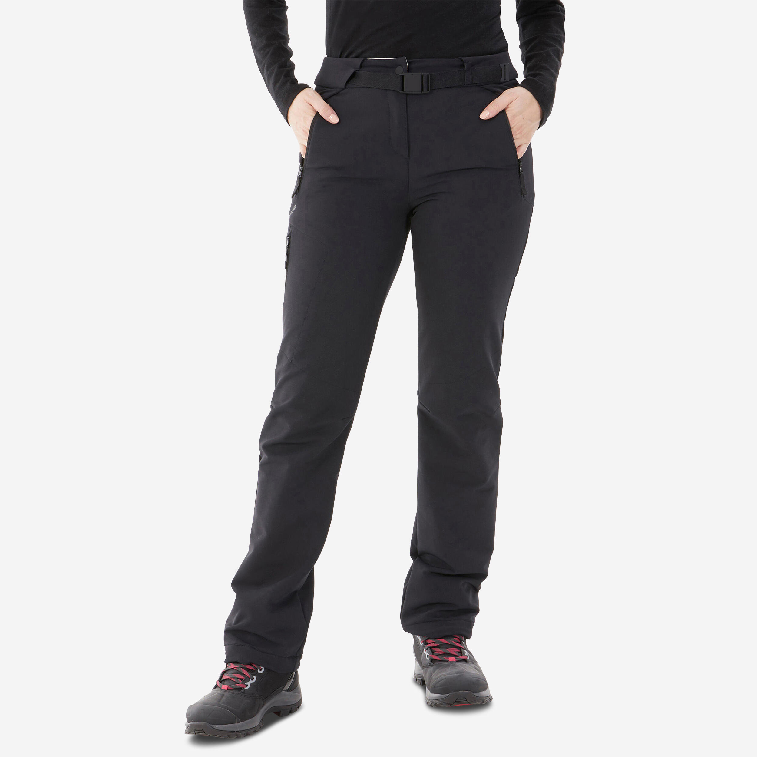 WOMEN'S WARM WATER-REPELLENT SNOW HIKING TROUSERS - SH500 MOUNTAIN