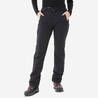 Women’s warm hiking snow trousers SH500 - Black