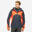 Giacca montagna uomo MH500 impermeabile  arancio