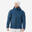 Warme dons ski-jas heren 900 Warm blauw