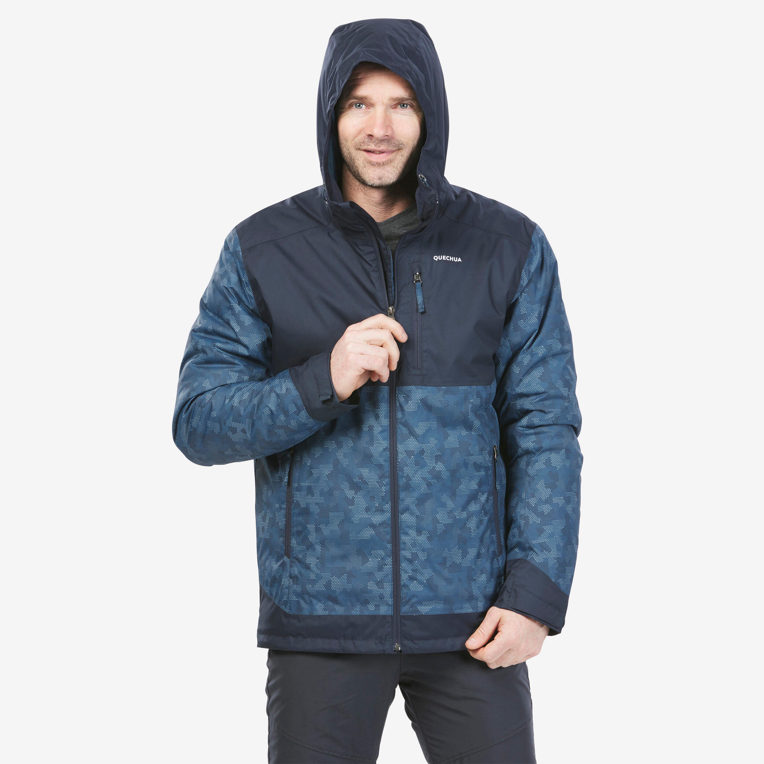 QUECHUA Men’s hiking waterproof winter jacket - SH500 -10°C