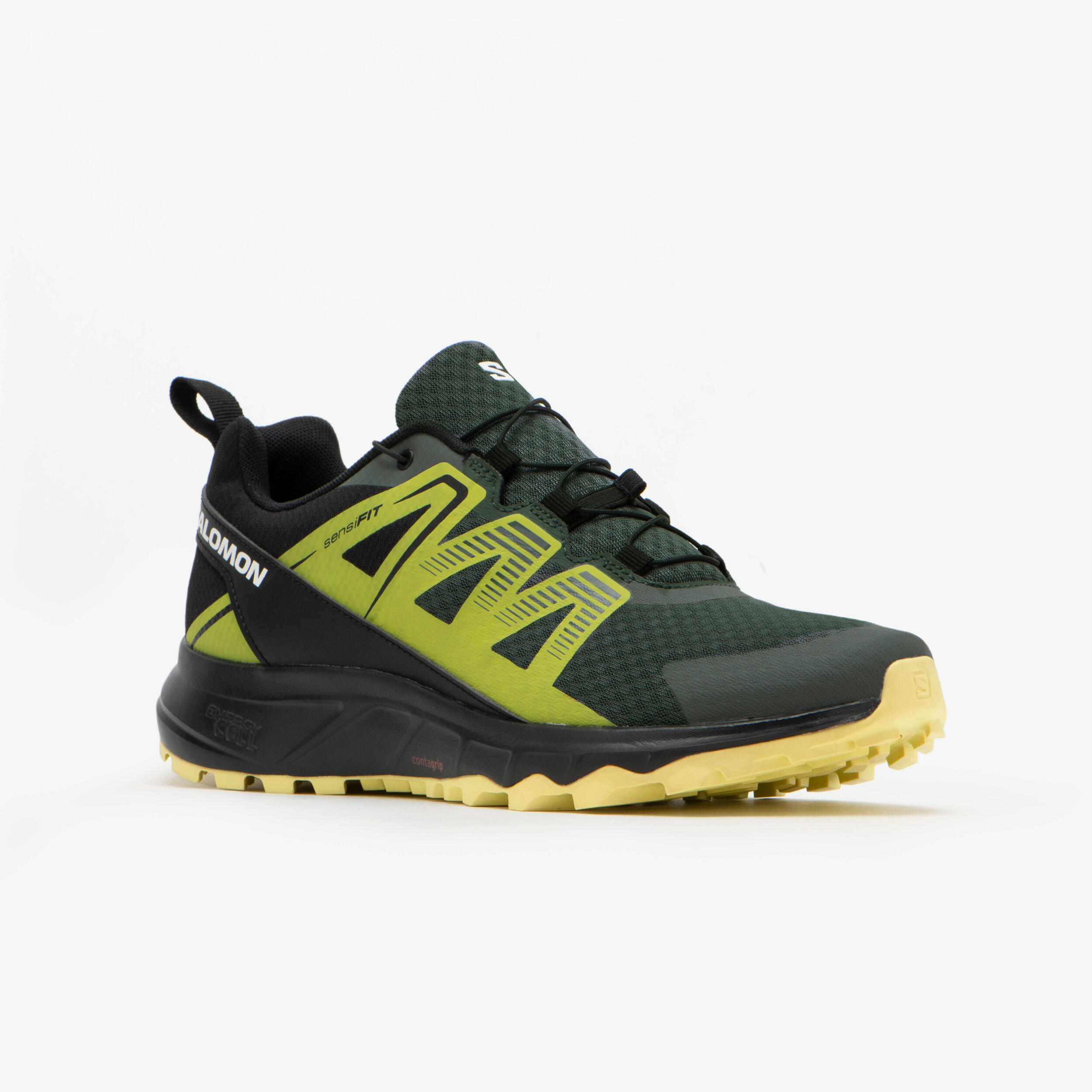 Men's SUPERA TRAIL 3 Trail Running Shoes - Black/Yellow 2/7
