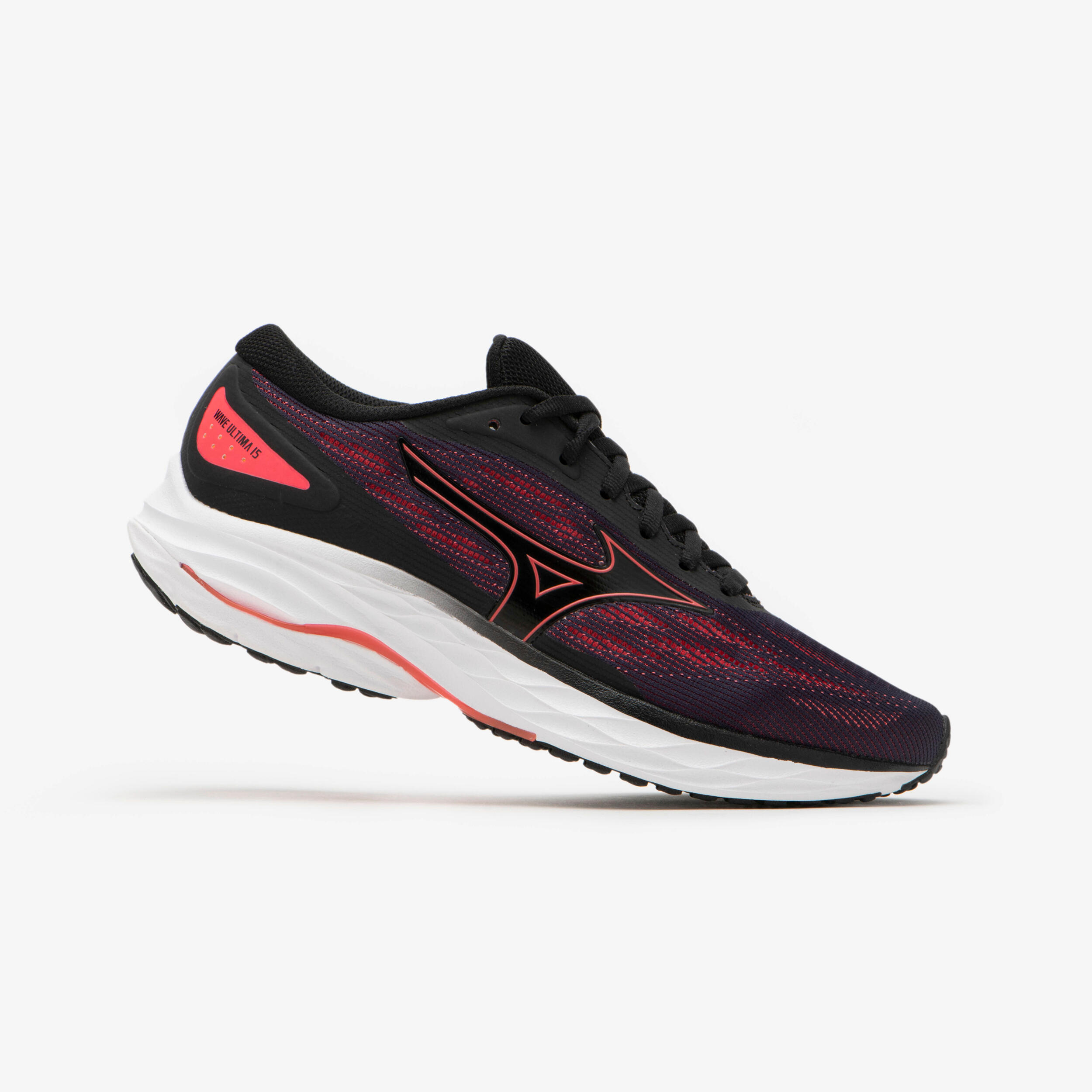 SS24 MIZUNO WAVE ULTIMA 15 WOMEN'S RUNNING SHOES BLACK AND PINK 1/7