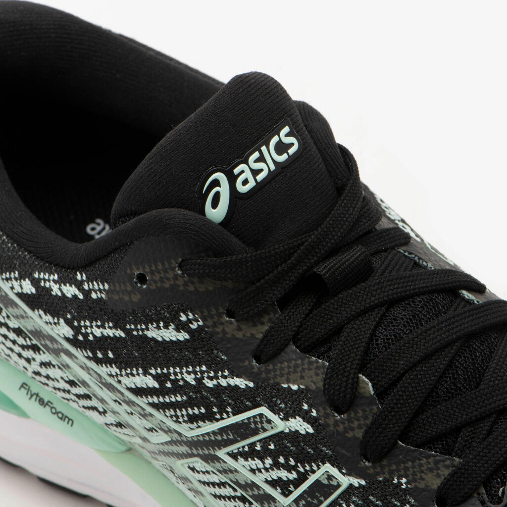 WOMEN'S ASICS GEL-STRATUS 3 RUNNING SHOES - BLACK/GREEN