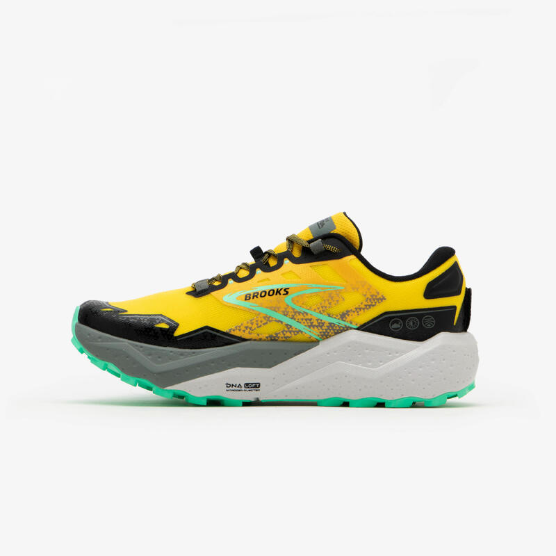 CHAUSSURE DE RUNNING TRAIL HOMME BROOKS RUNNING CALDERA 7 JAUNE