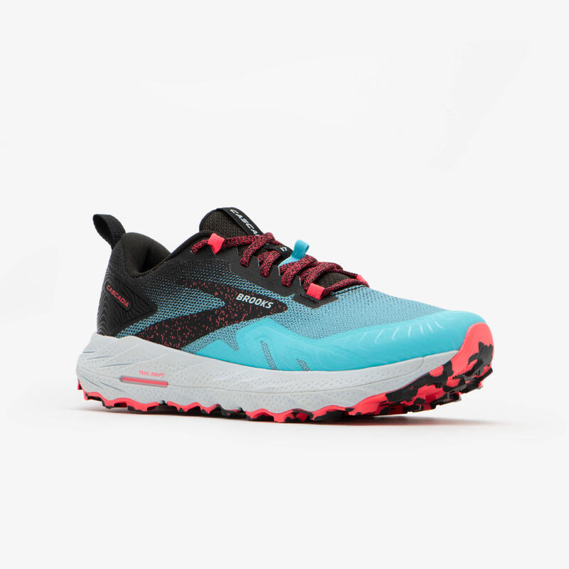 CHAUSSURE DE RUNNING TRAIL FEMME BROOKS RUNNING CASCADIA 17 BLEUE