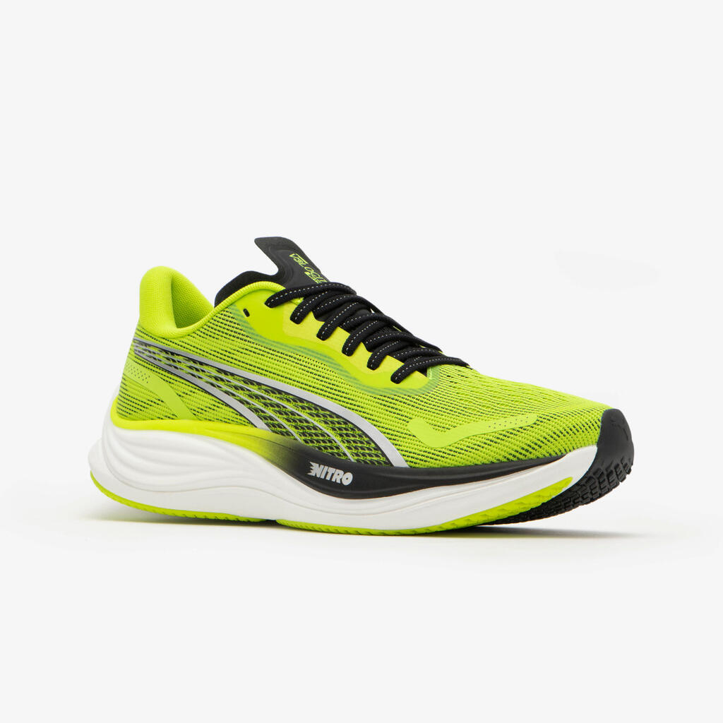 Vyriški bėgimo bateliai „Puma Velocity Nitro 3“ SS24, žaliųjų citrinų spalvos