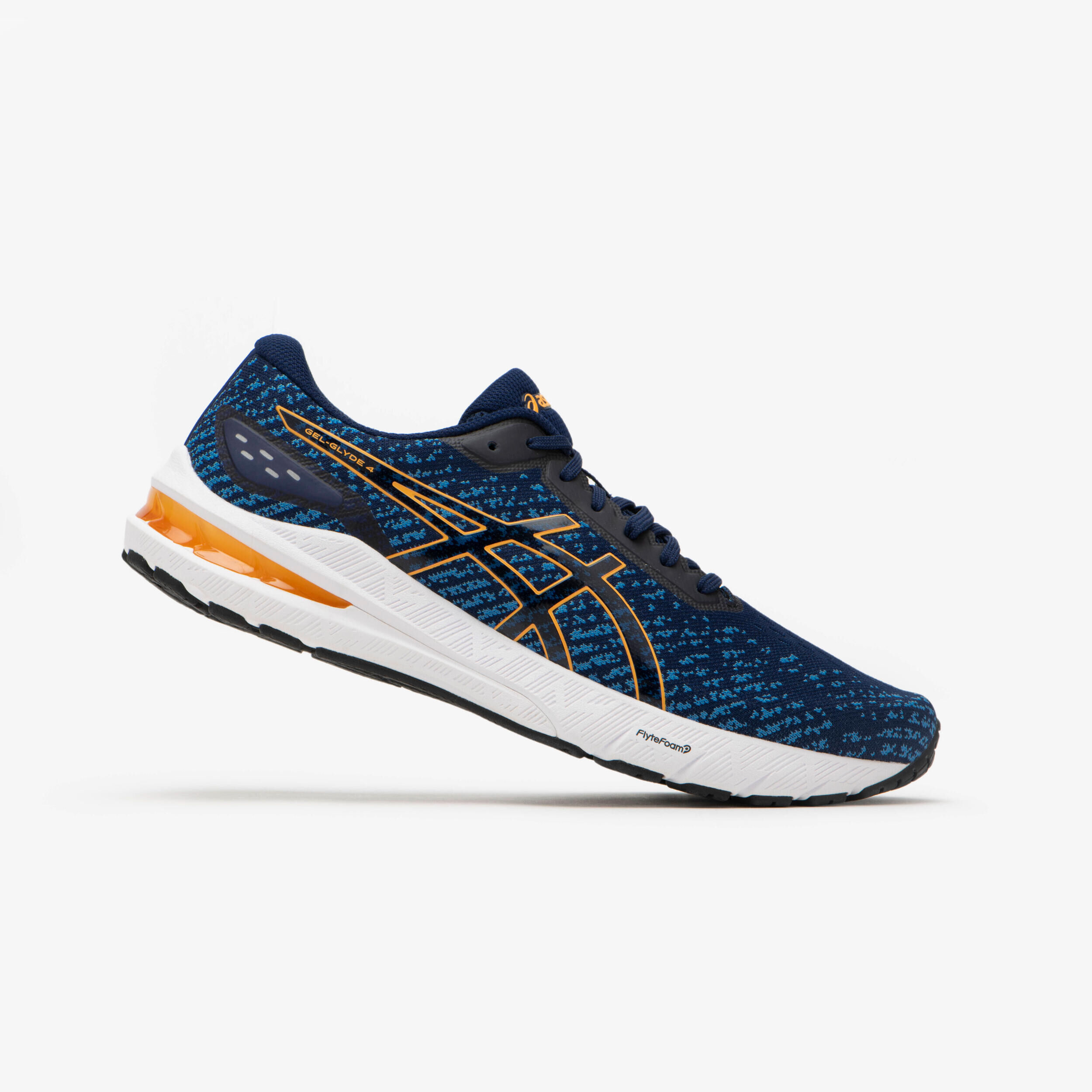 ASICS MEN'S ASICS GEL-GLYDE 4 RUNNING SHOES - BLUE YELLOW