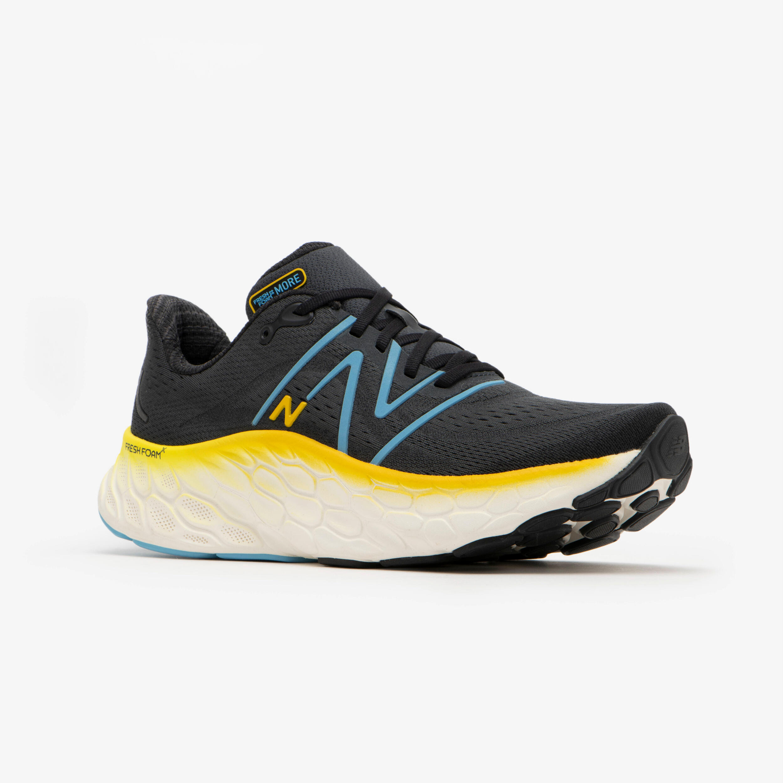 MEN'S NEW BALANCE FRESH FOAM MORE V4 RUNING SHOES - BLACK 2/7