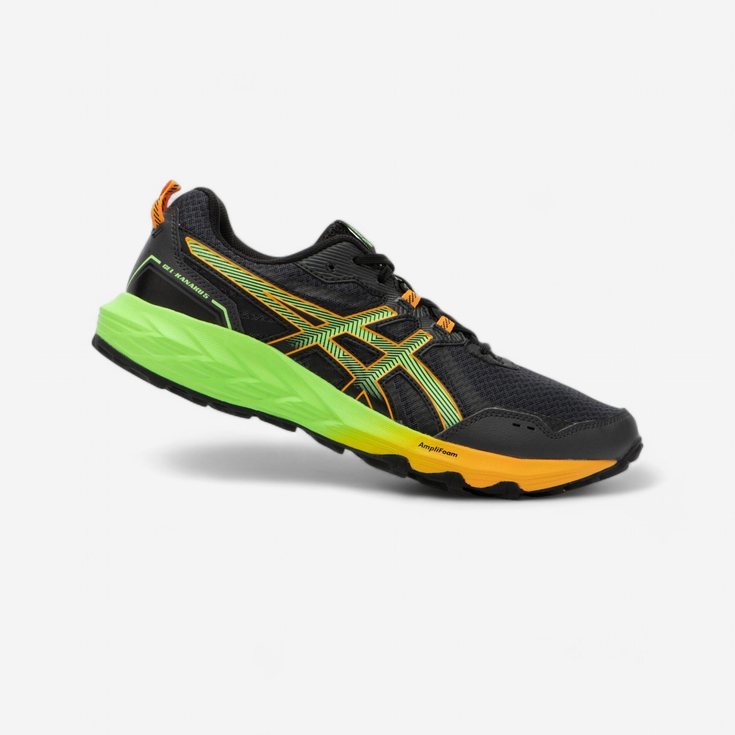 Asics - Chaussures De Trail Running Homme Asics - Gel-kanaku 5 Gris - Chaussures De Sport - Running Trail Athletisme - Noir-vert - 44 - Decathlon