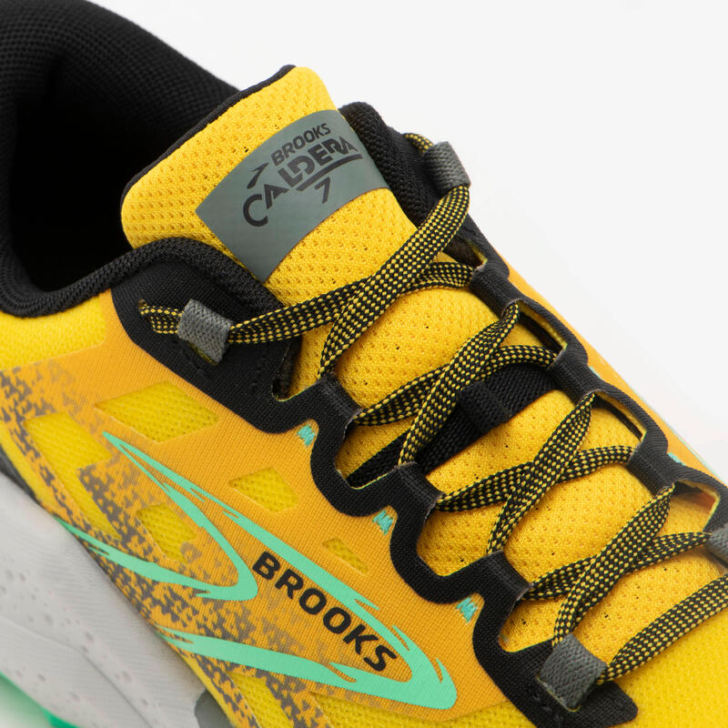 CHAUSSURE DE RUNNING TRAIL HOMME BROOKS RUNNING CALDERA 7 JAUNE