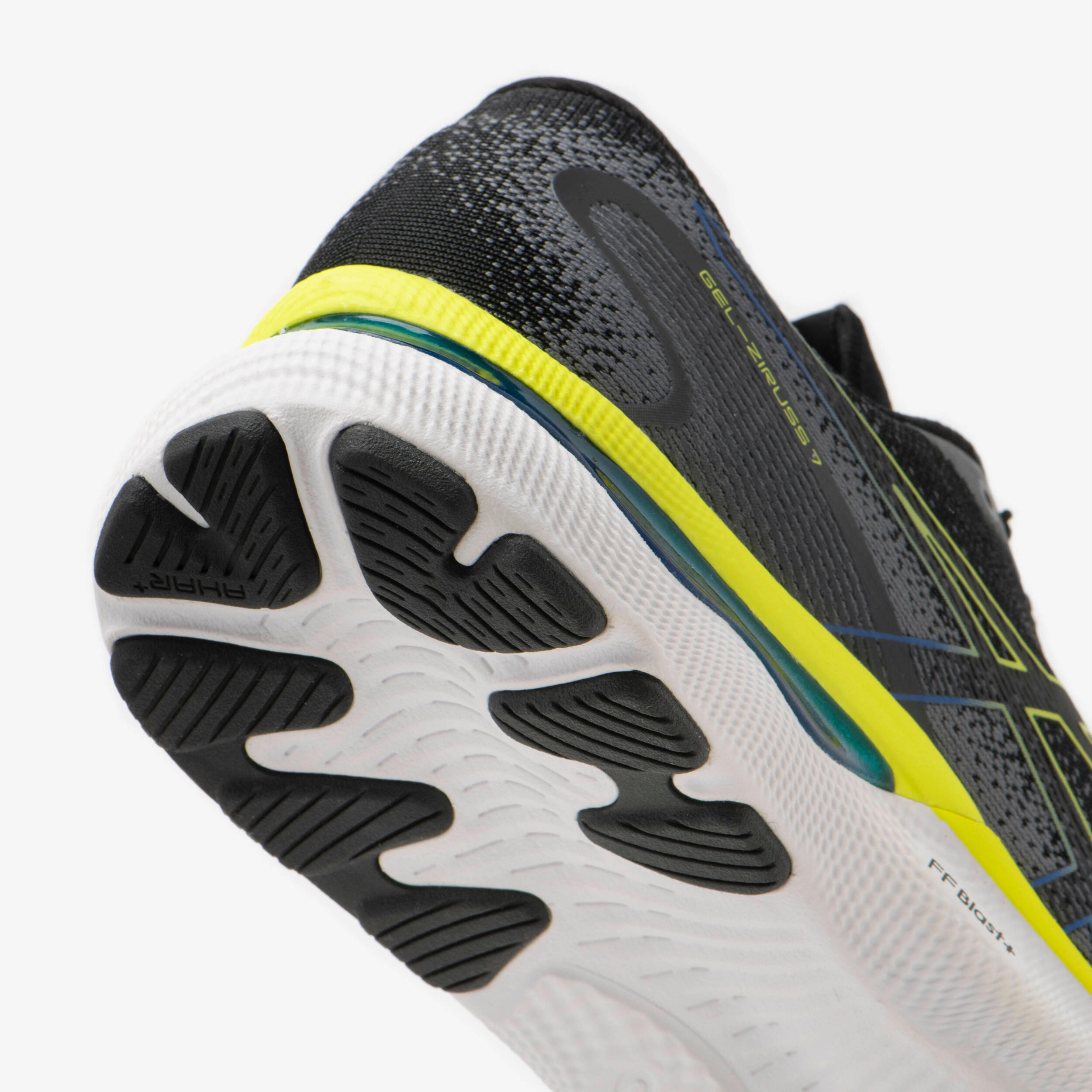 MEN'S ASICS GELZIRUSS 7 RUNNING SHOES BLACK YELLOW ASICS Decathlon