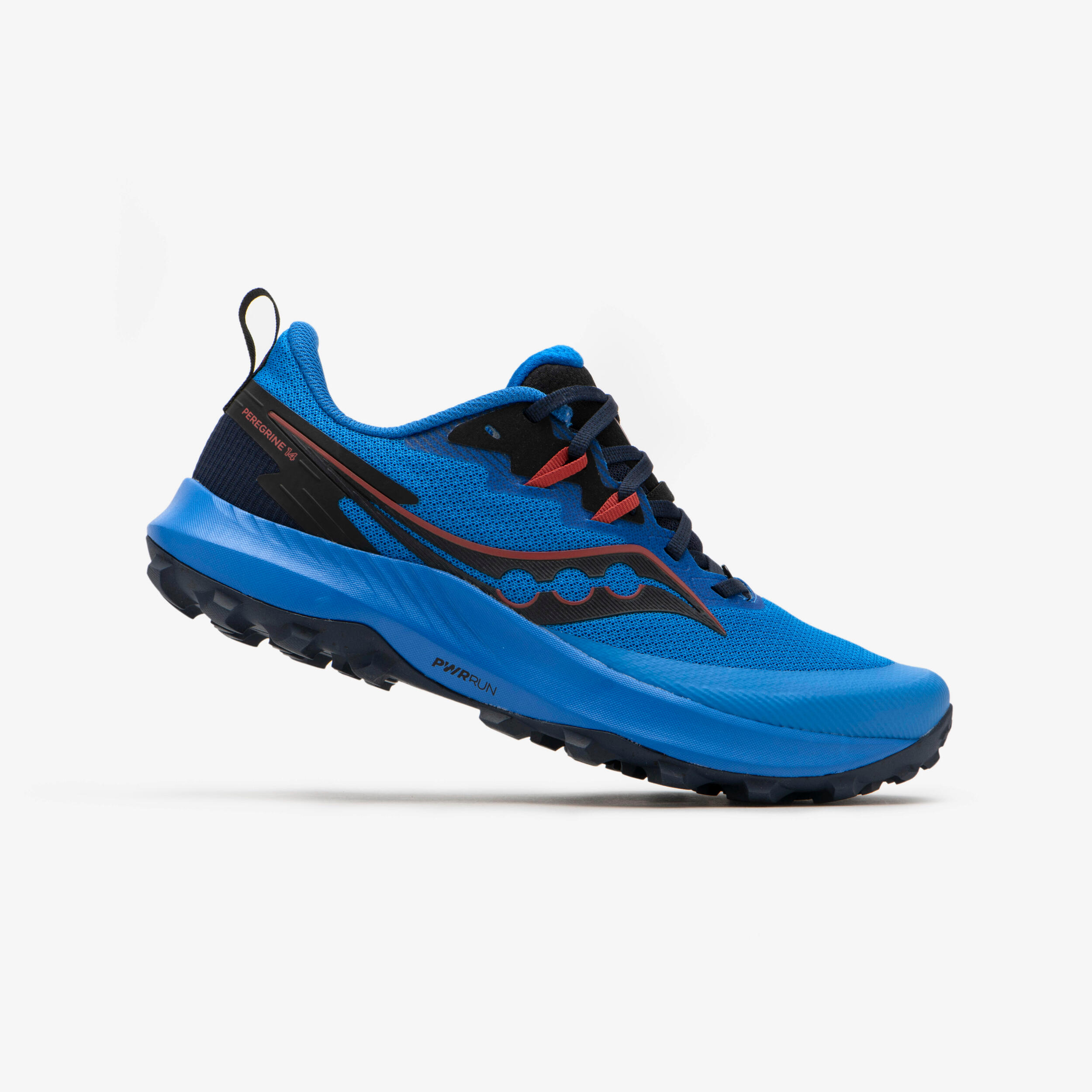 Saucony - Chaussures De Trail Running Homme Saucony Peregrine 14 Cobalt/black - Chaussures De Sport - Running Trail Athletisme - Bleu-noir - 47 -
