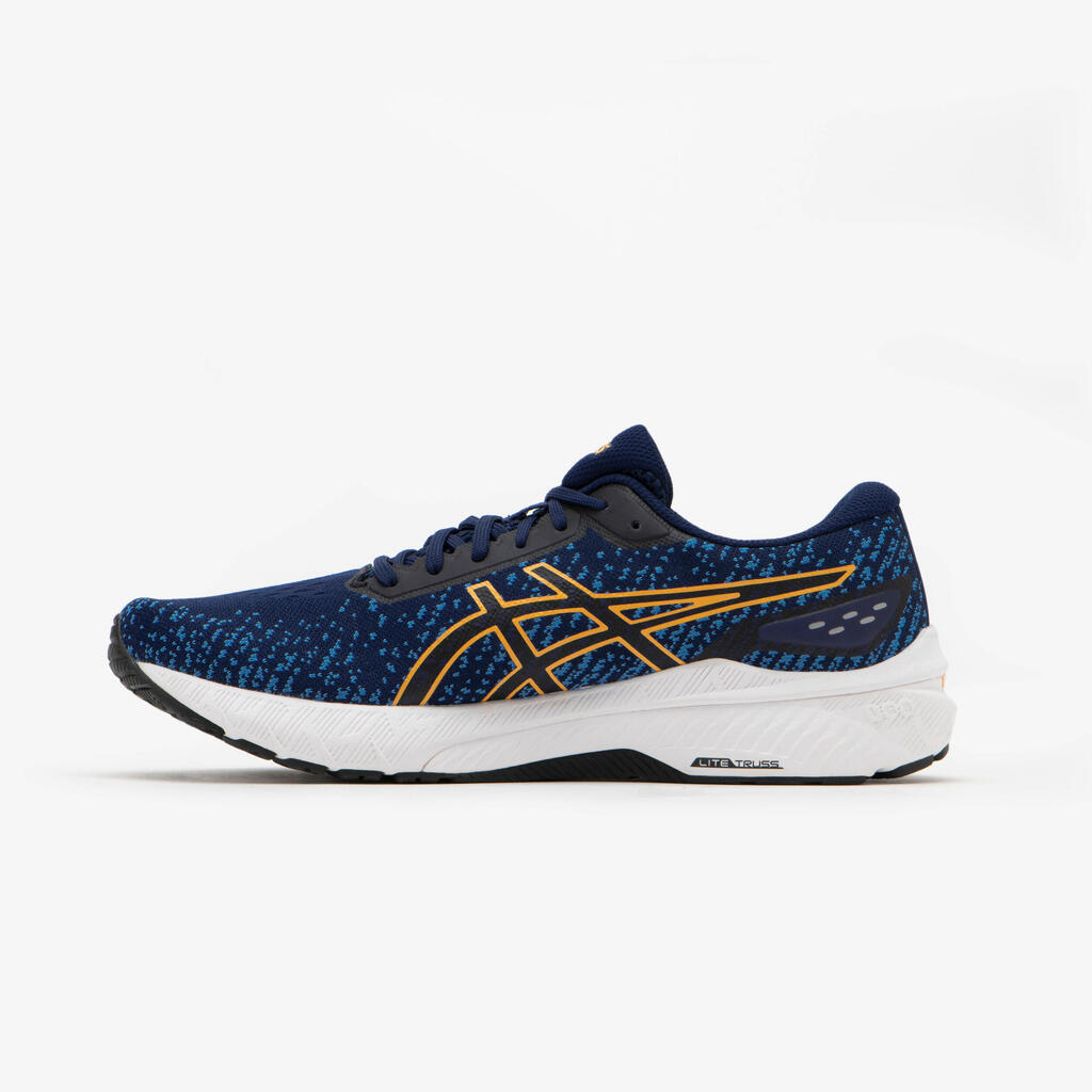 MEN'S ASICS GEL-GLYDE 4 RUNNING SHOES - BLUE YELLOW