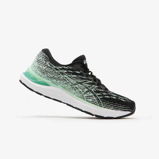 
      WOMEN'S ASICS GEL-STRATUS 3 RUNNING SHOES - BLACK/GREEN
  