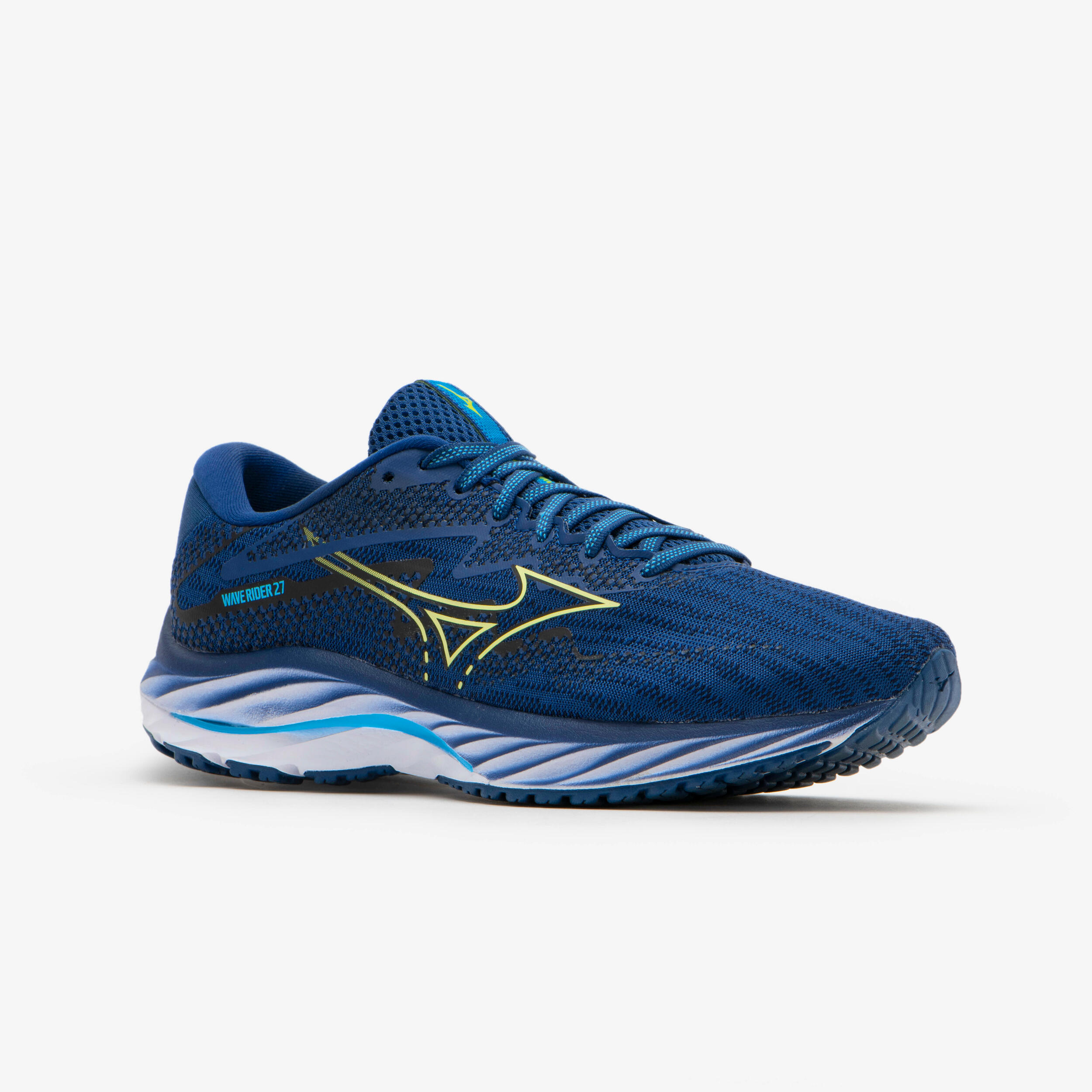 CHAUSSURES DE RUNNING HOMME MIZUNO WAVE RIDER 27 BLEU SS24 2/7