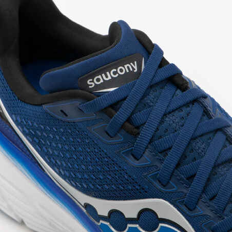 MEN'S SAUCONY GUIDE 17 RUNNING SHOES - NAVY/COBALT