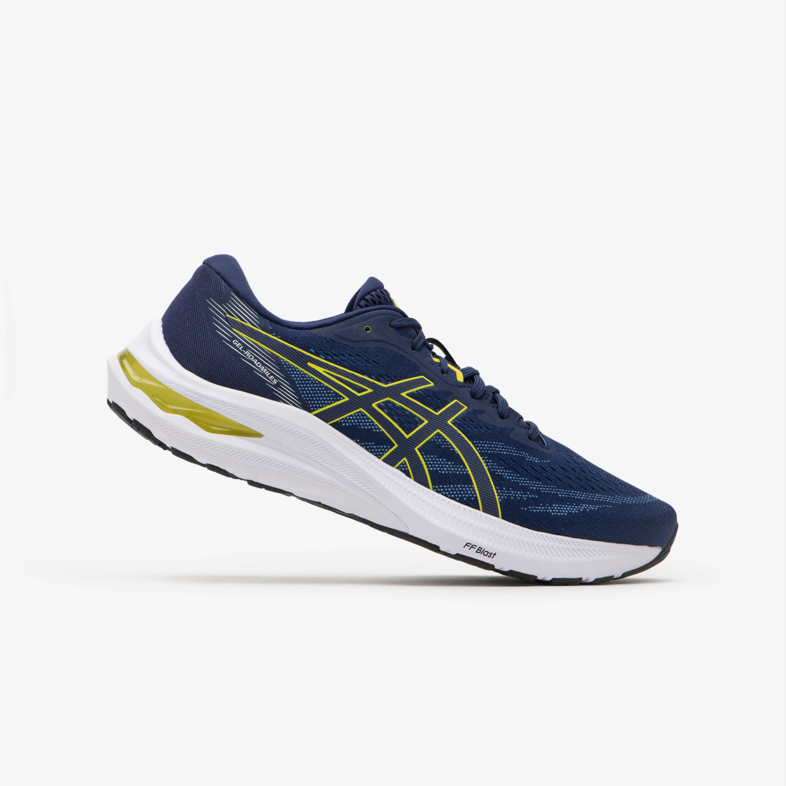 MEN S ASICS GEL ROADMILES RUNNING SHOES BLUE YELLOW Decathlon