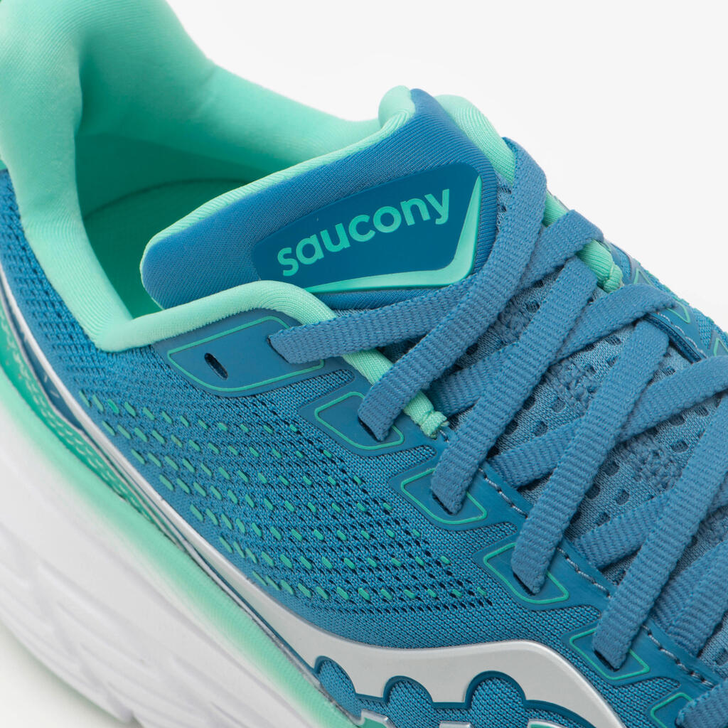 WOMEN'S SAUCONY GUIDE 17 RUNNING SHOES - BREEZE/MINT