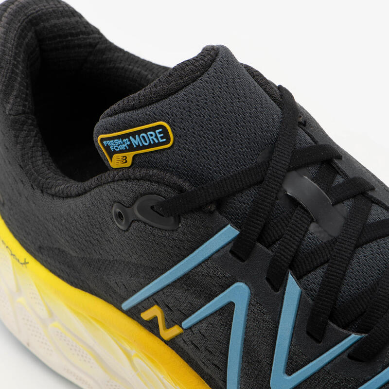 Hardloopschoenen voor heren Fresh Foam More V4 wit zwart