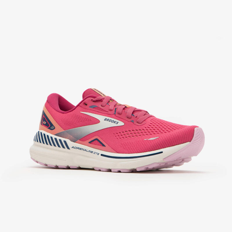 CHAUSSURE DE RUNNING ROUTE FEMME BROOKS ADRENALINE GTS 23 PINK SS24