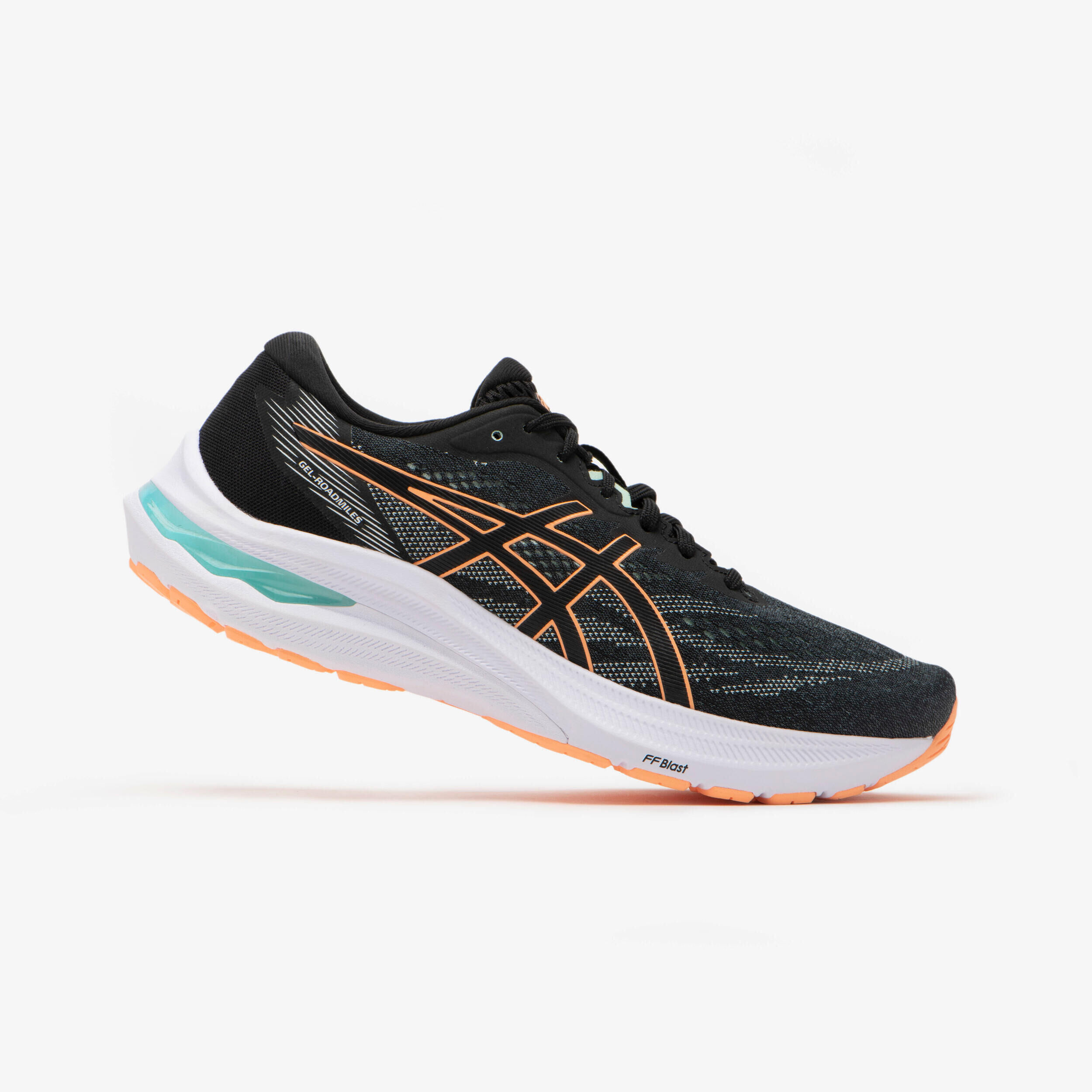 ASICS WOMEN'S ASICS GEL-ROADMILES RUNNIGN SHOES - BLACK ORANGE