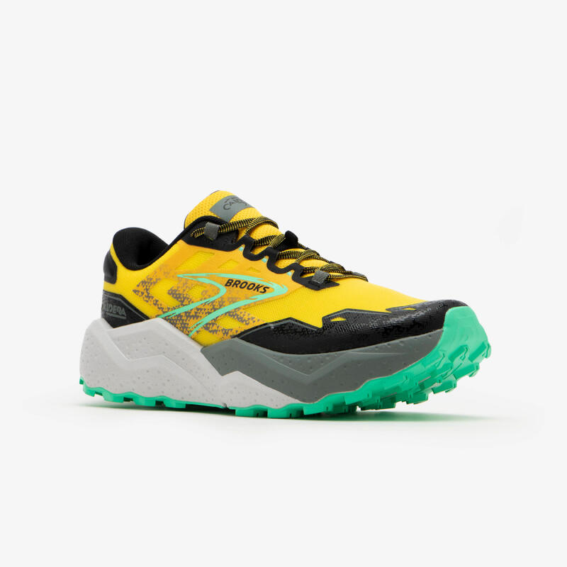 CHAUSSURE DE RUNNING TRAIL HOMME BROOKS RUNNING CALDERA 7 JAUNE