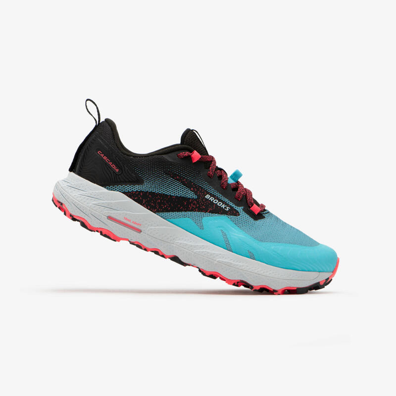 CALÇADO DE CORRIDA TRAIL BROOKS CASCADIA 17 MULHER AZUL