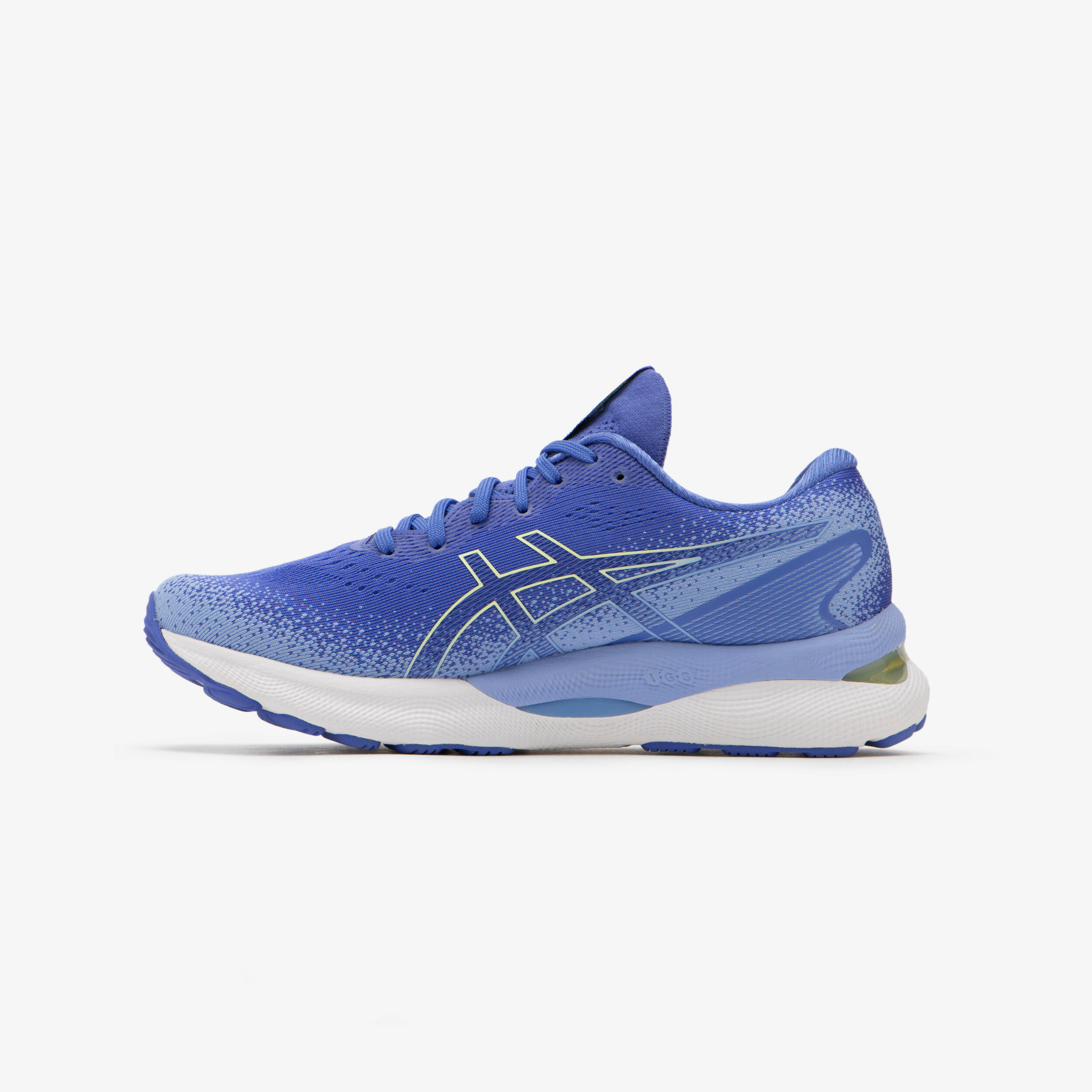 WOMEN'S ASICS GEL-ZIRUSS 7 RUNNING SHOES - BLUE YELLOW 3/7