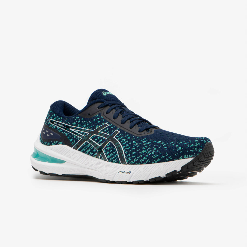 WOMEN'S ASICS GEL-CLYDE 4 RUNNING SHOES - BLUE WHITE