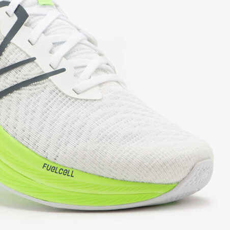 MEN'S NEW BALANCE  FUELCELL PROPEL V4 SS24 RUNNING SHOES - WHITE AND GREEN