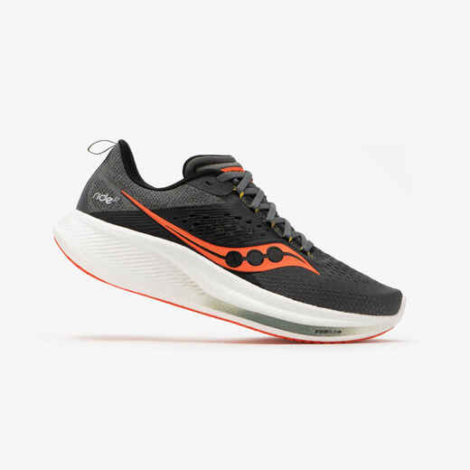 
      MEN'S SAUCONY RIDE 17 RUNNING SHOES - SHADOW/PEPPER
  