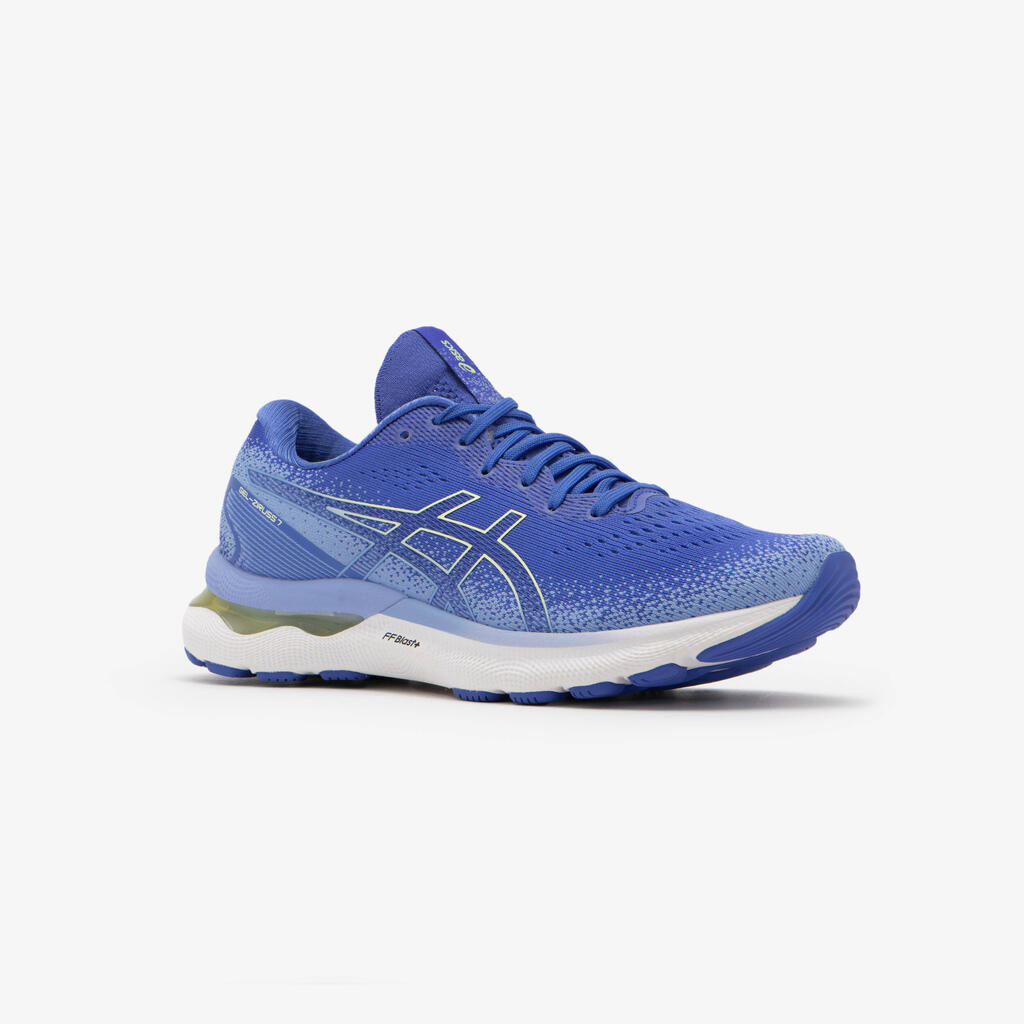 WOMEN'S ASICS GEL-ZIRUSS 7 RUNNING SHOES - BLUE/YELLOW